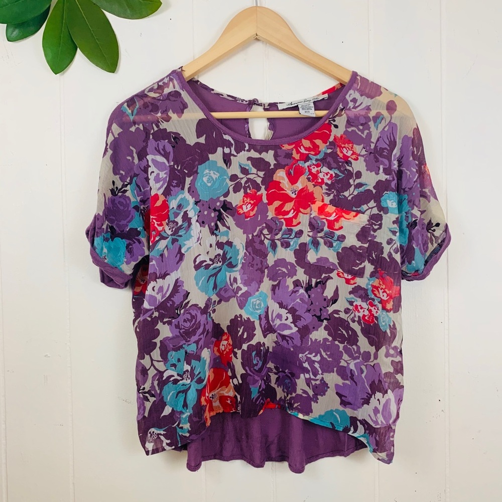 AMERICAN RAG | Floral Flowy Top